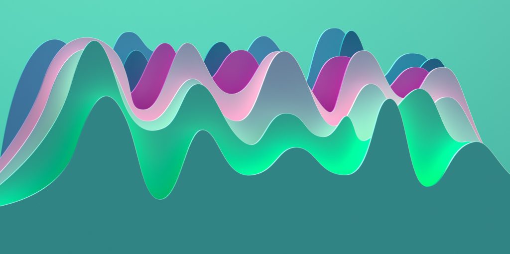 Verschiedene bunte abstrakte Graphen